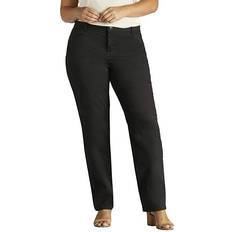 Lee Women's Relaxed Fit Mid-Rise Straight Pants