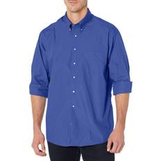 Royal blue dress shirt Van Heusen Men's Regular Fit Silky Poplin Solid Dress Shirt - Royal Blue