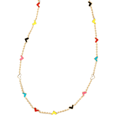 Kendra Scott Haven Heart Strand Necklace - Gold/Multicolour