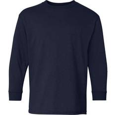 Gildan Heavy Cotton Youth Long Sleeve T-shirt - Navy