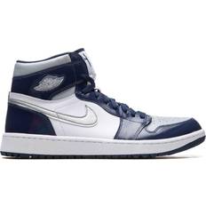 Golf Shoes Nike Air Jordan 1 High Golf M - White/Midnight Navy/Wolf Grey/Metallic Silver