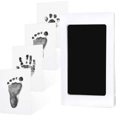 1pk Inkless Hand and Footprint Kit, Ink Pad for Baby Hand and Footprints, Mess Free Baby Imprint Kit Jet Black Jet Black