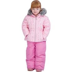 Winter Sets Children's Clothing Rothschild Girls Ski Jacket and Snowbib Snowsuit Set