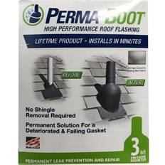 Perma-boot 312-3n1 blk roof flashing, plastic, black