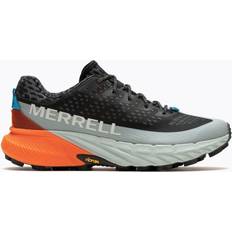 Sportssko på salg Merrell Agility Peak Trail running shoes Men's Black Tangerine