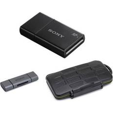 Sony Memory Card Readers Sony uhs-ii usb 3.1 sd card reader with memory storage carrying case