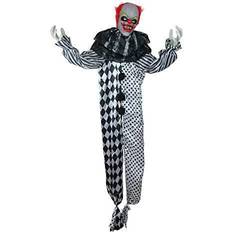 Clown Accessories Northlight Animated Standing Clown with Glowing Eyes Halloween Decoration
