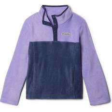 Fleece Garments Columbia Girls' Steens Mountain Quarter Snap Fleece Pull-Over- Blue