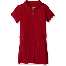 Uniforms girls Classroom School Uniforms Girls' Big Pique Polo Dress, red