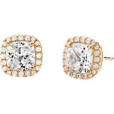Michael Kors Jewelry Michael Kors Precious Pavé Stud Earrings - Gold/Transparent