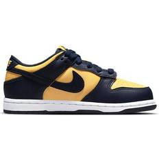 Blue Children's Shoes Nike Dunk Low Michigan PS - Varsity Maize/Midnight Navy/White