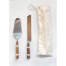 Cake Slicers on sale Creative Co-Op Stainless Steel Knife & Horn Bag Cake Slicer