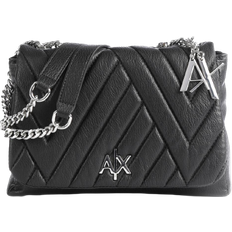 Armani Exchange Women's Quilted Medium Crossbody Bag - Black