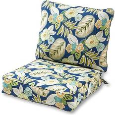 Greendale Home Fashions Deep Seat Chair Cushions Blue (119.4x63.5)