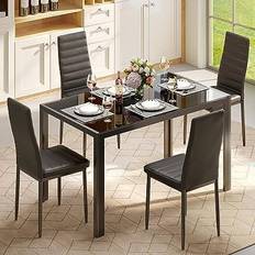 Gizoon 5 Piece Dining Set 27.6x47.2" 5