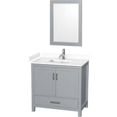 Vanity Units Wyndham Collection WCS141436S-VCA-M24 Sheffield 36" Free Standing