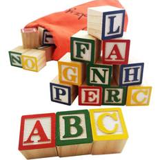 Skoolzy abc wooden alphabet blocks for toddlers kindergarten reading montessori