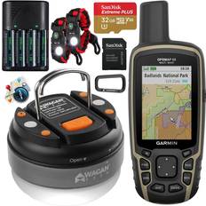 Garmin Handheld GPS Units Garmin GPSMAP 65 Handheld Outdoor GPS GNSS Multi Band U.S. & Canada Maps Bundle