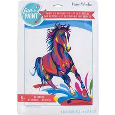 Pencils Dimensions pencil works color by number kit 8"x10"-colorful horse
