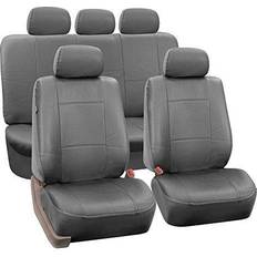Car Upholstery FH Group Premium PU Leather Seat Covers For Car Truck SUV Van