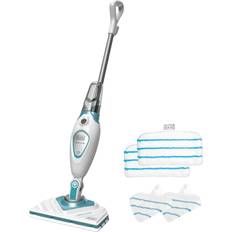 Ovente Heavy Duty Electric Steam Mop, Tile Cleaner Steamer, Hard Wood Floor Cleaning - White
