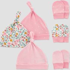 Carter's Accessories Children's Clothing Carter's Just One You Baby Girls' 6pk Hat and Mitten Set Pink/Off-White