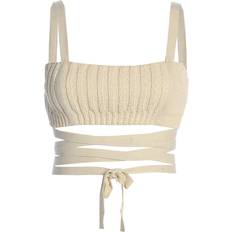 Jluxlabel She's All That Knit Crop Top - Buttercream
