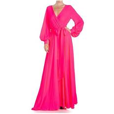 MEGHAN LA Lilypad Maxi Dress - Neon Pink