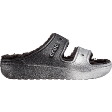 Crocs Classic Cozzzy Glitter - Black/Silver