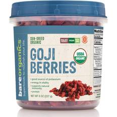 Dried Fruit Bareorganics Sun-Dried Goji Berries 8 Package