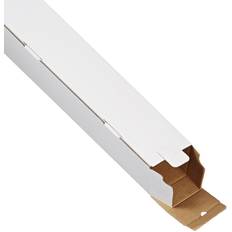 White Shipping & Packaging Supplies Global Industrial Square Mailing Tubes, 3"W x 3"D x 18"L, White Pkg Qty 25