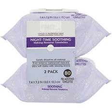 Equate Pre-Moistened Night-Time Soothing Makeup Remover Towelettes, 80 Ct, 2 Pk