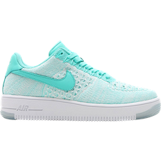 Air force 1 flyknit Nike Air Force 1 Flyknit Low W - Hyper Turquoise/White