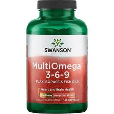 Swanson Fatty Acids Swanson EFAs Multiomega 3-6-9 Flax, Borage Fish 120 pcs