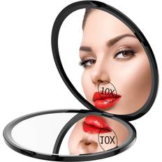 Gospire pocket makeup mirror for travel 1x/10x double sided magnifying compac