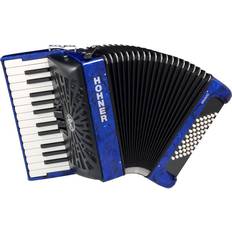 Hohner Accordions Hohner Bravo II 48 Accordion With Black Bellows Blue