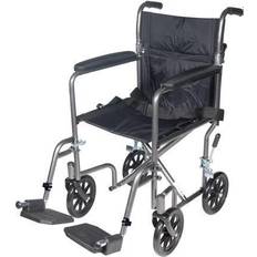 Crutches & Medical Aids Drive Medical lightweight steel transport wheelchair, fixed full arms