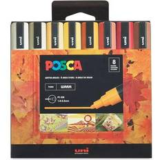 Arts & Crafts Uni Posca pc-5m [8 warm tone colors] paint marker set