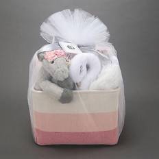Lambs & Ivy Gift Sets Lambs & Ivy pink/white 5-piece luxury infant newborn baby gift basket