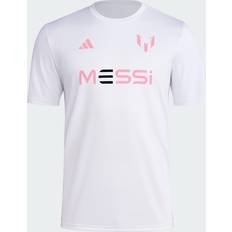 Clothing adidas Messi Wordmark Soccer T-Shirt White