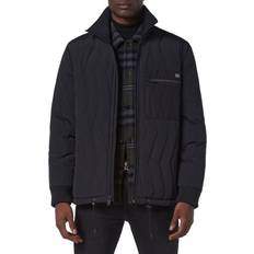 Mens quilted bomber jacket Andrew Marc Men's Floyd Zig-Zag Quilted Bomber Jacket - Black