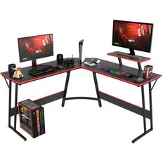 Gaming Accessories FDW PayLessHere L Shaped Desk Corner Gaming Desk Computer Desk with Large Work Place