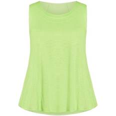 Avenue Fit N Flare Tank - Lime Green