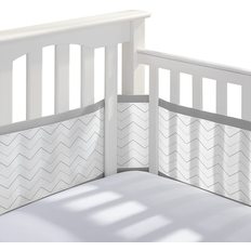 Bumpers BreathableBaby Mesh Liner for Cribs, 4-Sides, Classic 3mm Chevron