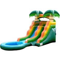 Plastic Toys HeroKiddo Summer Breeze Commercial Grade Water Slide with Pool