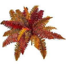 Orange Decorative Items Nearly Natural 20in. Autumn Boston Fern Artificial Plant