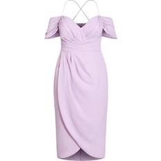 City Chic Entwine Maxi Dress Plus Size - Lilac