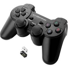 PlayStation 3 - Trådløs Spillkontroller Esperanza Gladiator Gamepad - Black