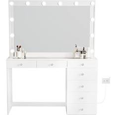 Rectangle - White Furniture Boahaus Serena Dressing Table 16.9x47.3"