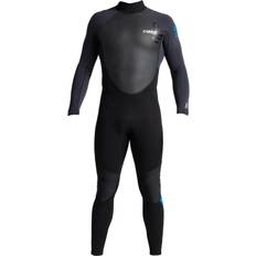 C-Skins Element 3/2mm Back Zip Wetsuit 2022 Black, Anthracite & Cyan